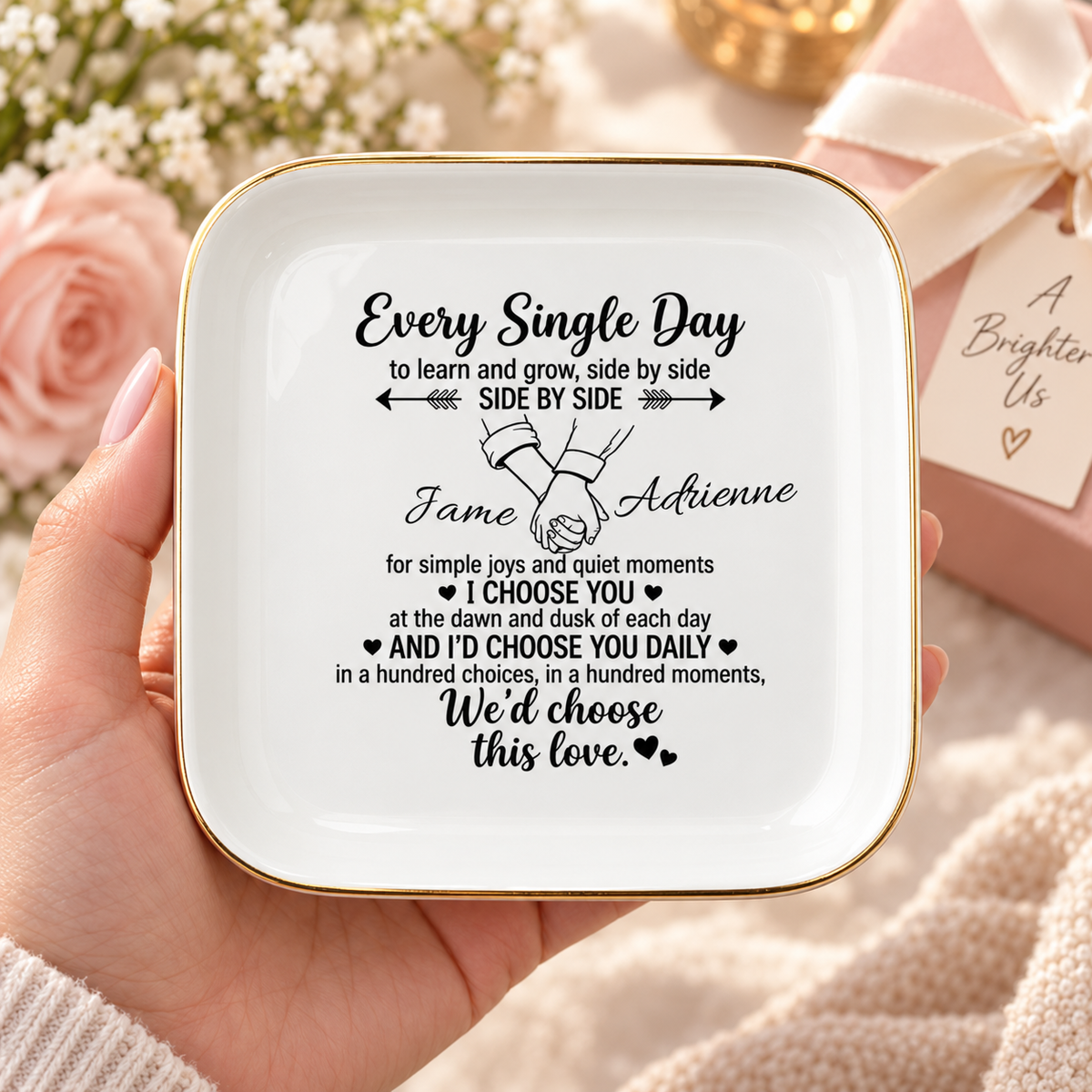 Every Single Day Personalized Jewelry Dish