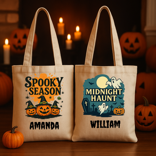 Personalized Halloween Trick-or-Treat Bag  Custom Name Tote