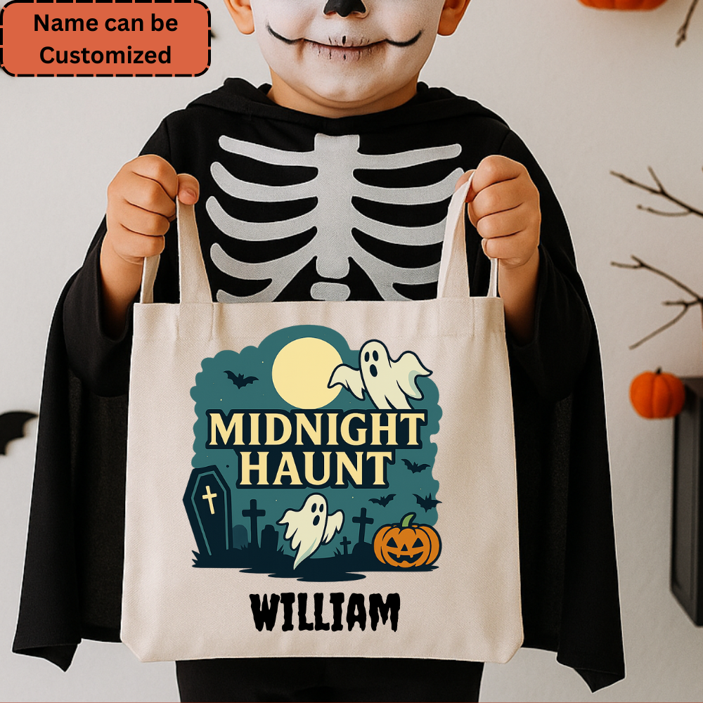 Personalized Halloween Trick-or-Treat Bag  Custom Name Tote