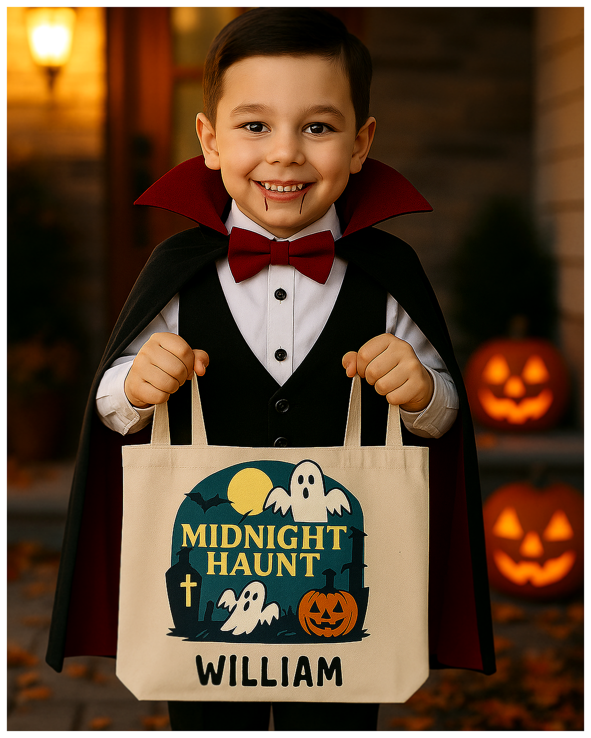 Personalized Halloween Trick-or-Treat Bag  Custom Name Tote