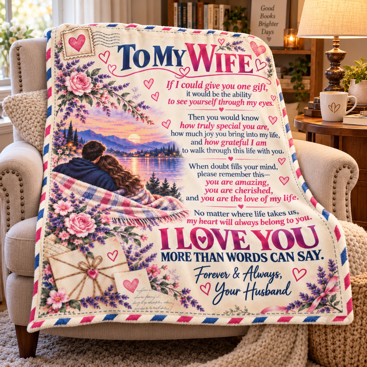 To My Wife Blanket / Romantic Gift for Wife