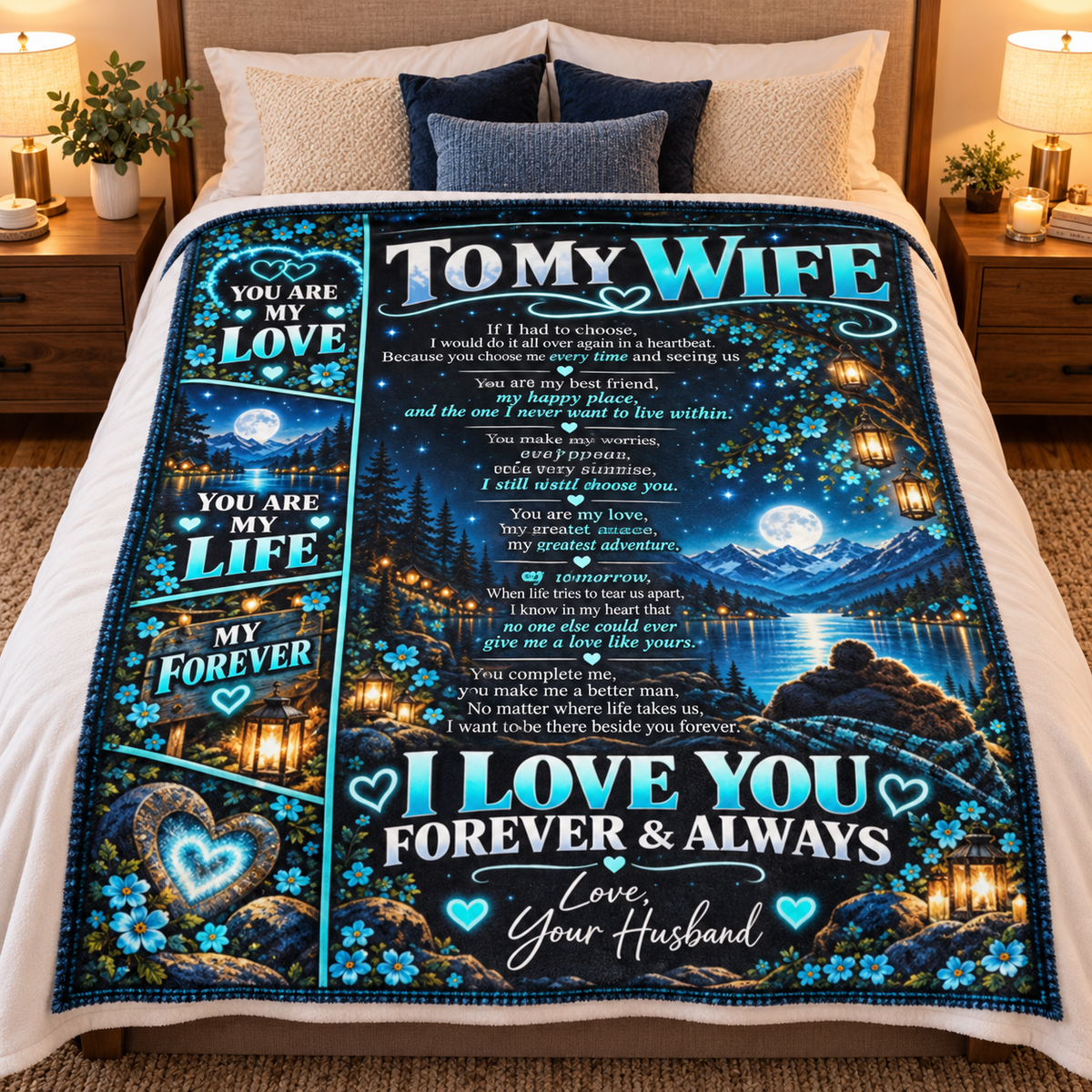 To My Wife | If I Had One Wish Blanket