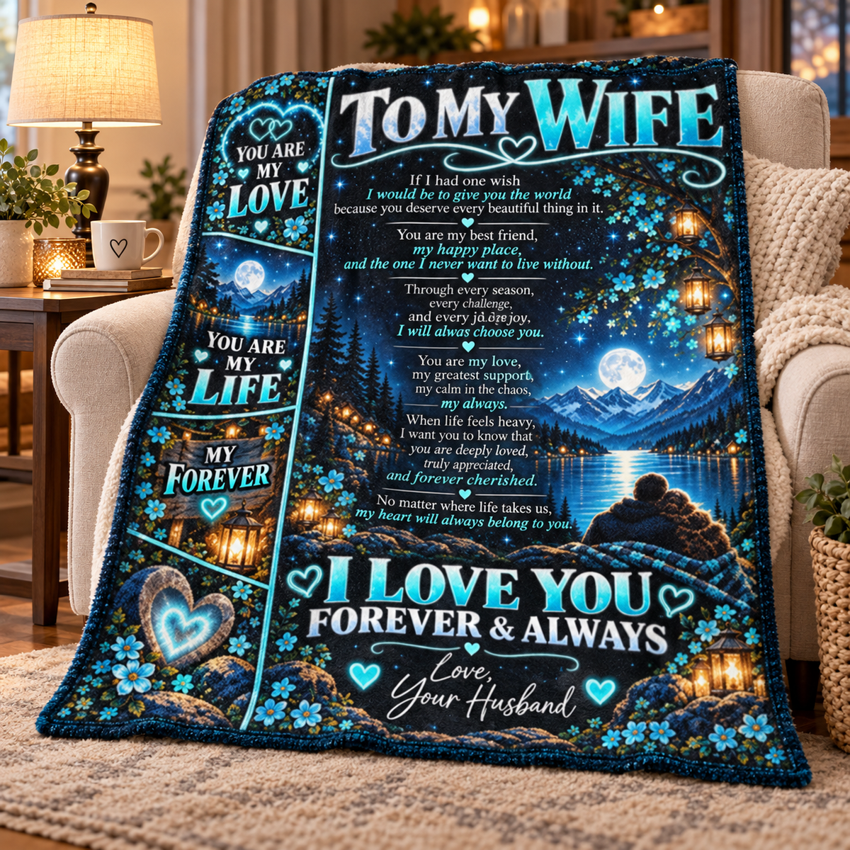 To My Wife | If I Had One Wish Blanket