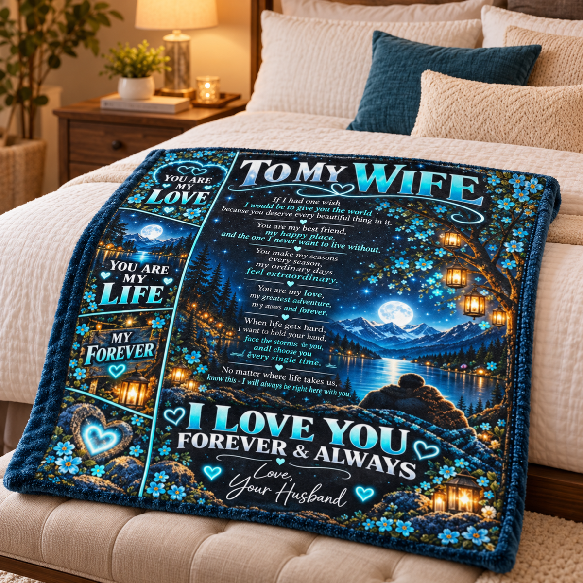 To My Wife | If I Had One Wish Blanket
