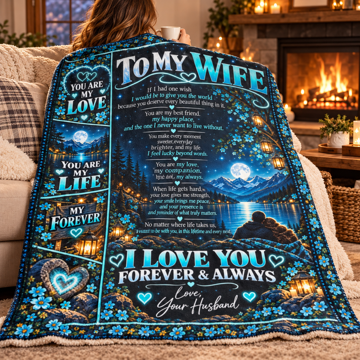 To My Wife | If I Had One Wish Blanket