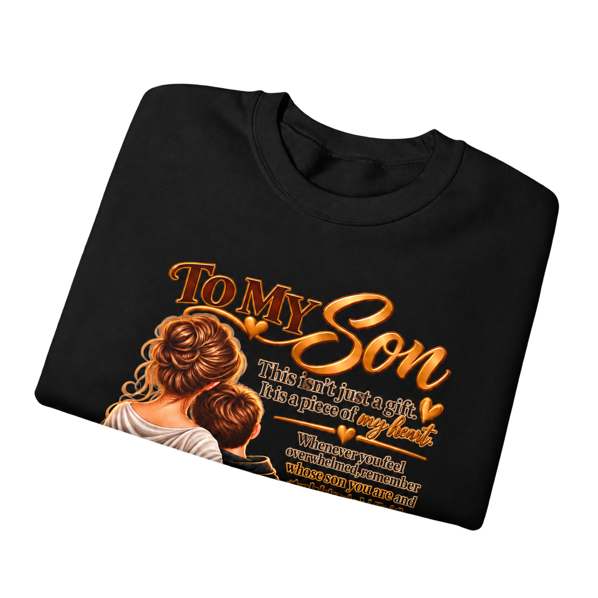 To My Son From Mom / Heavy Blend Crewneck Sweatshirt