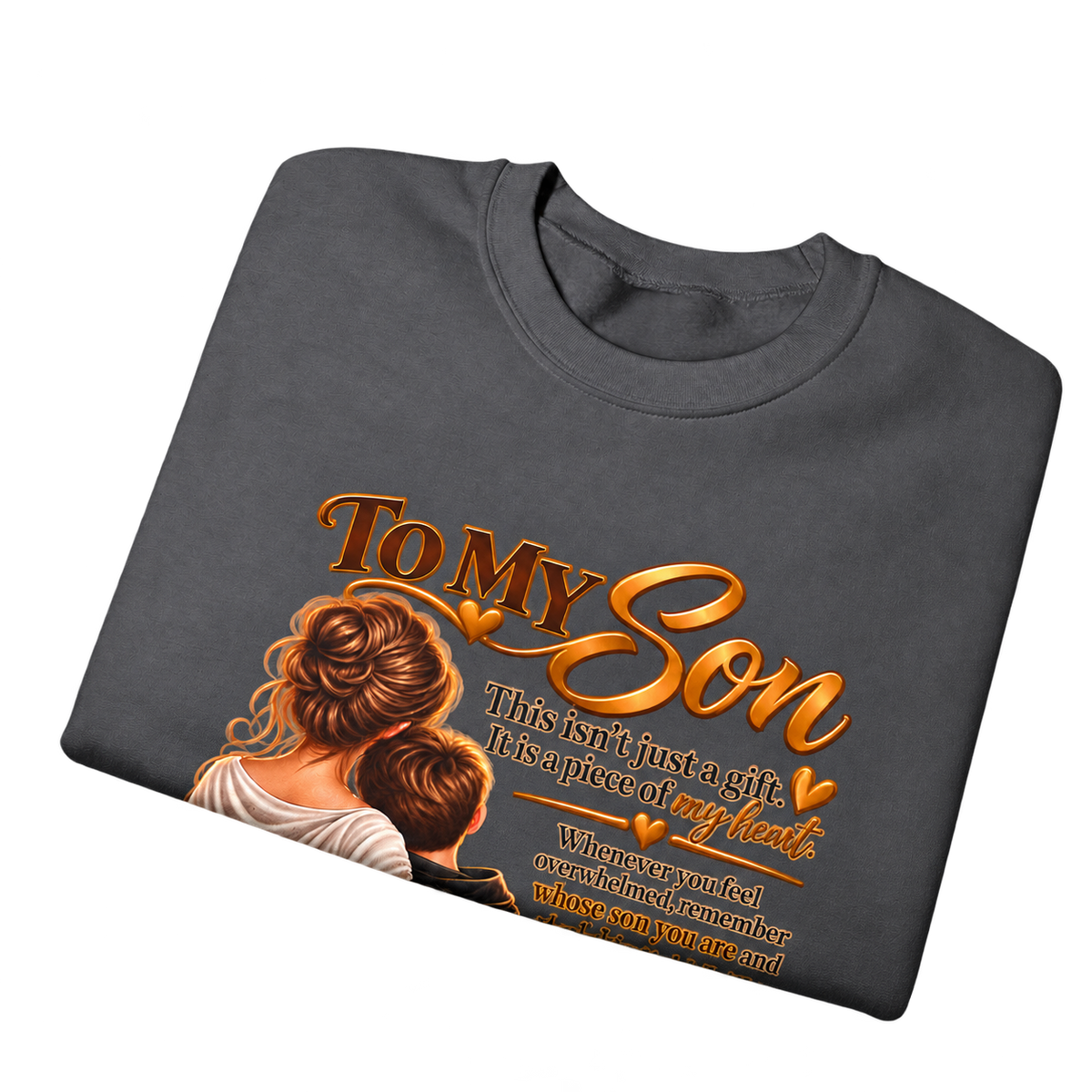 To My Son From Mom / Heavy Blend Crewneck Sweatshirt