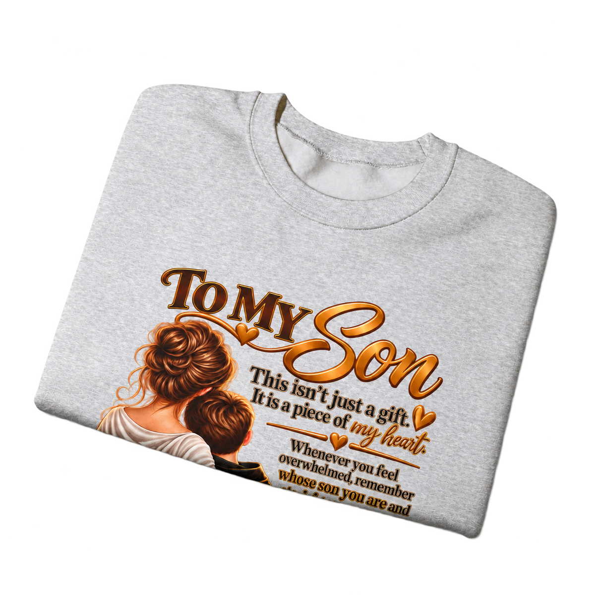 To My Son From Mom / Heavy Blend Crewneck Sweatshirt