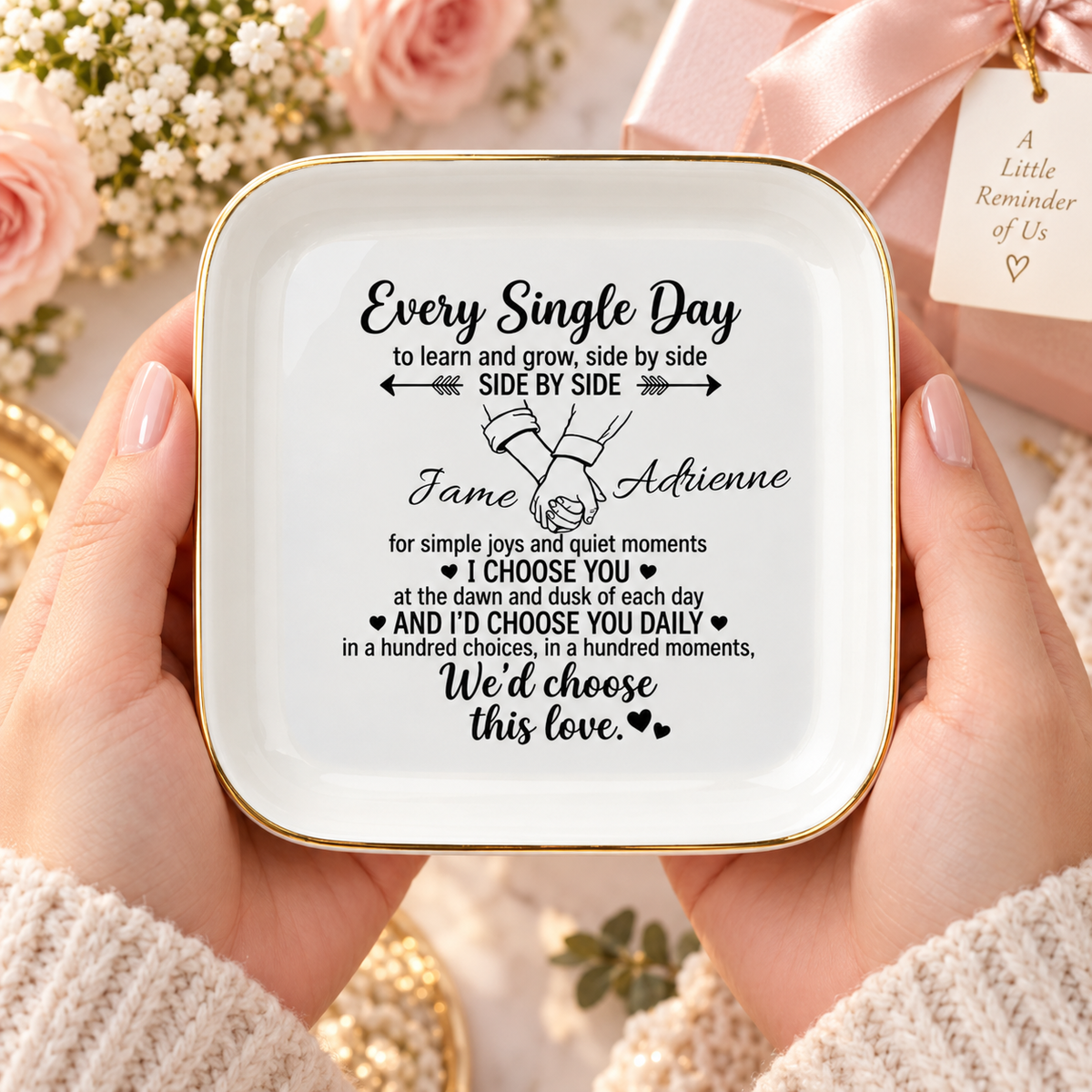 Every Single Day Personalized Jewelry Dish