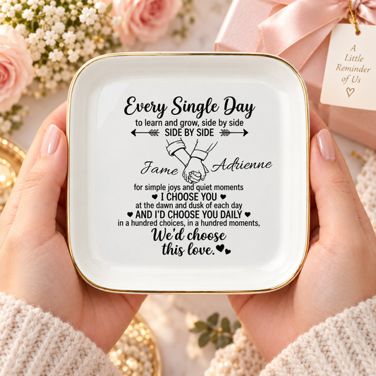 Every Single Day Personalized Jewelry Dish