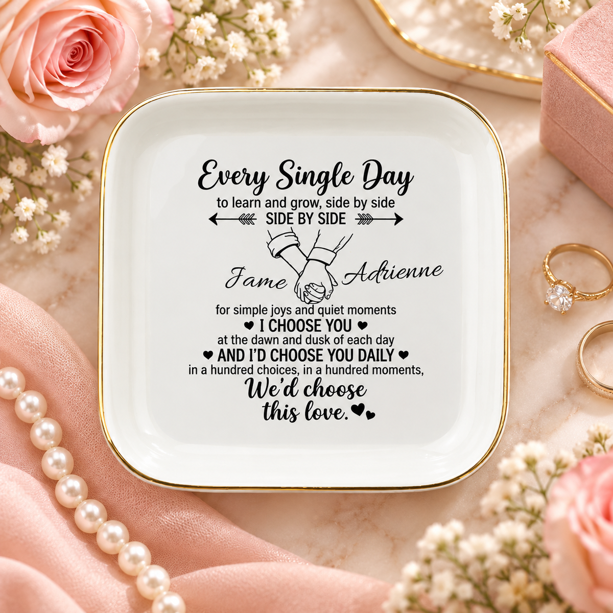 Every Single Day Personalized Jewelry Dish