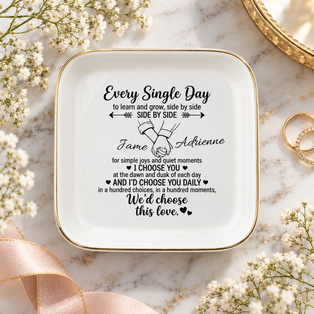 Every Single Day Personalized Jewelry Dish
