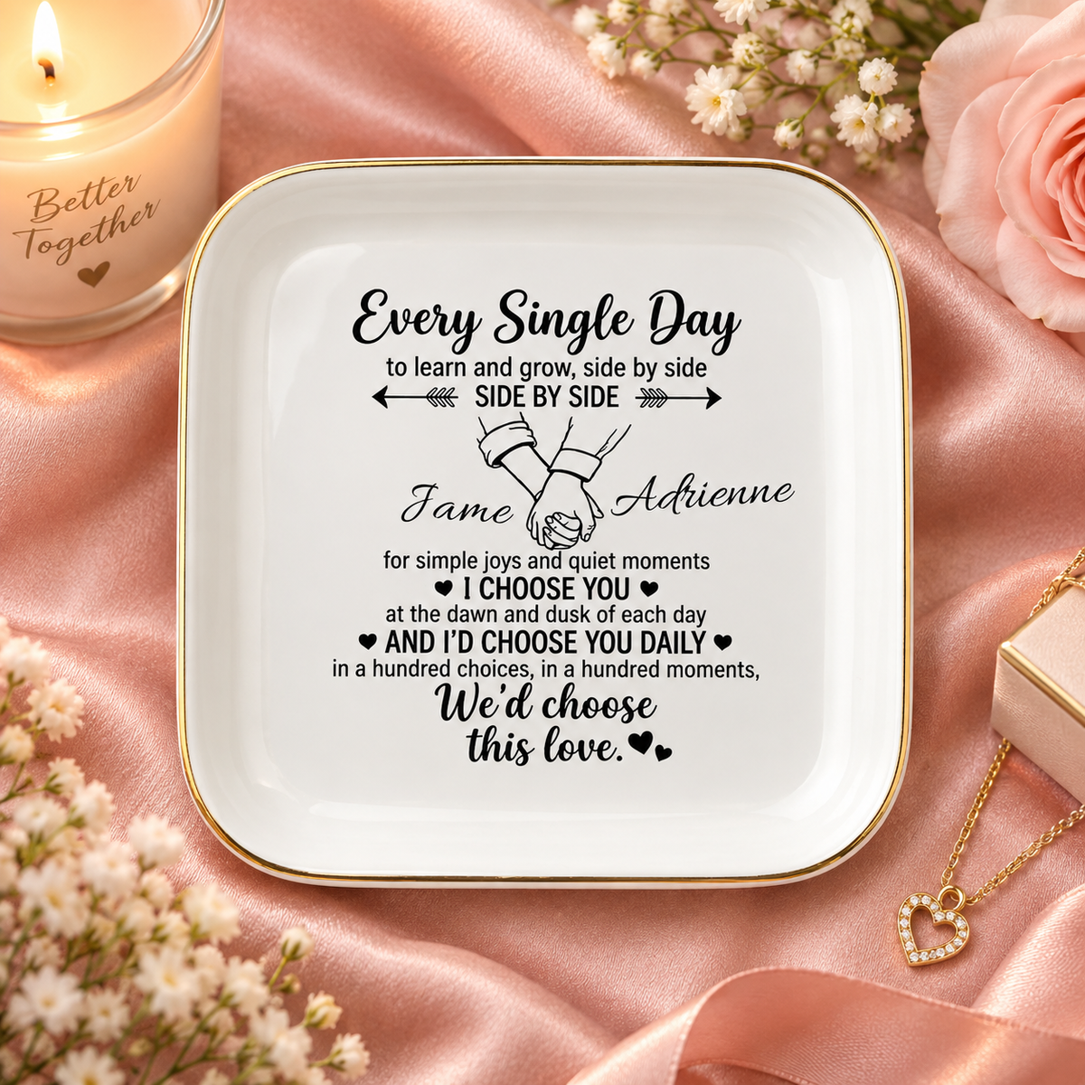 Every Single Day Personalized Jewelry Dish