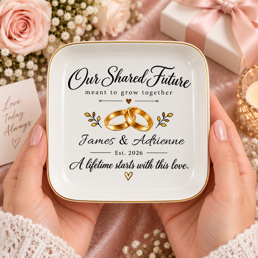 Personalized Our Shared Future Jewelry Dish | Meant to Grow Together
