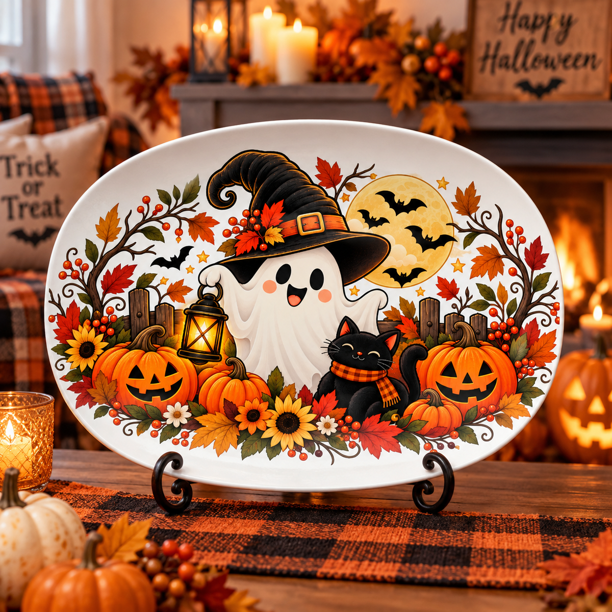Halloween Haunted House & Ghost Platter