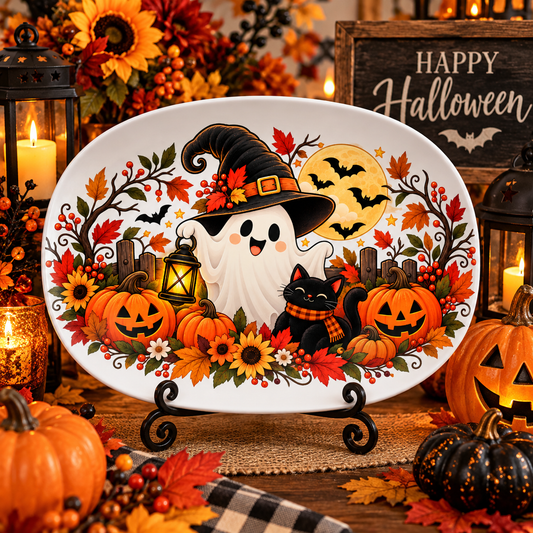 Halloween Haunted House & Ghost Platter