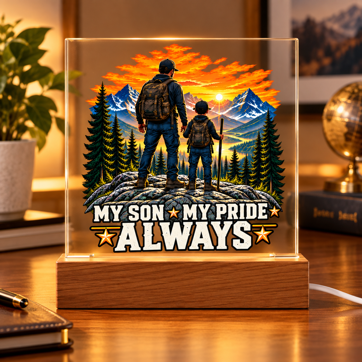 My Son, My Pride Always Acrylic Plaque