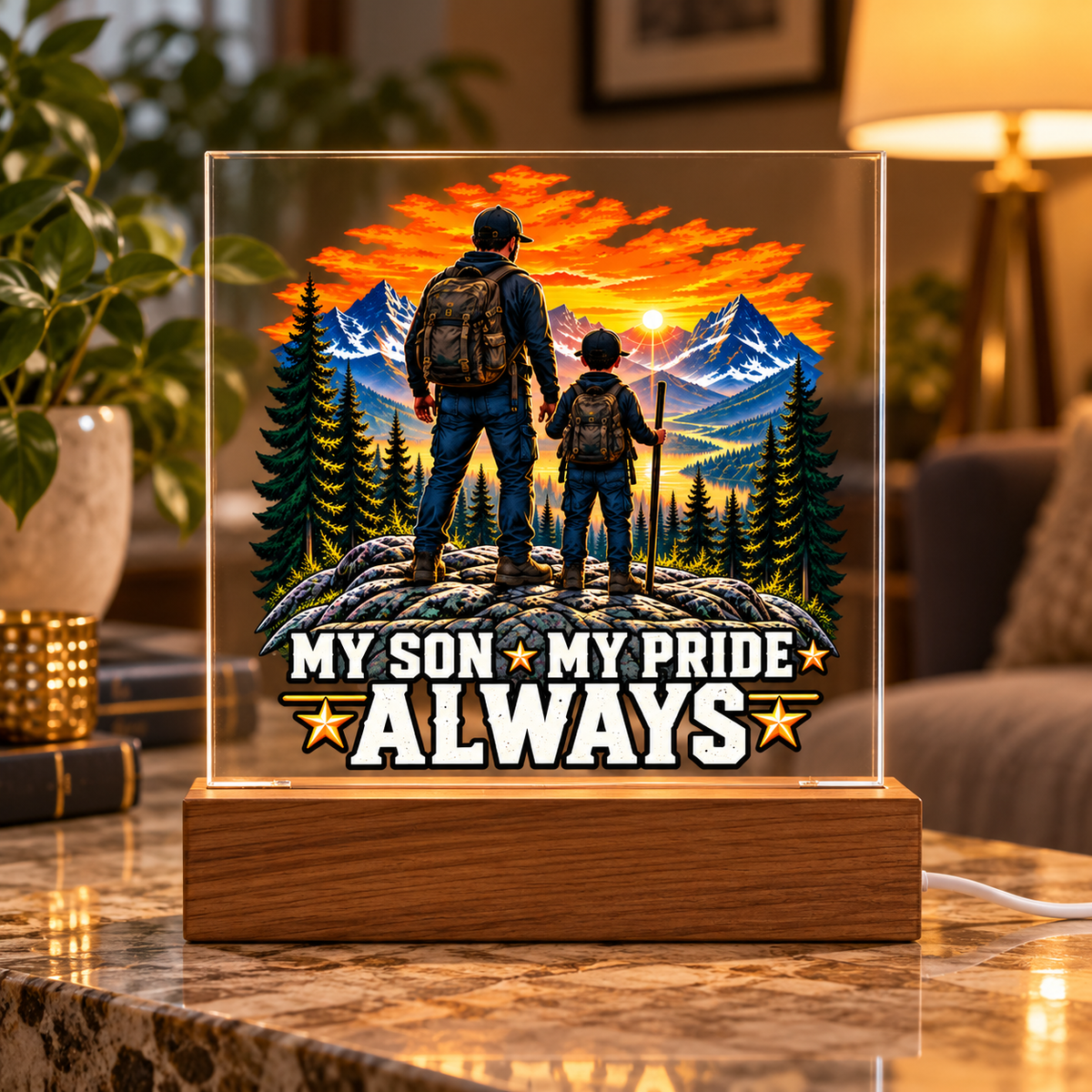 My Son, My Pride Always Acrylic Plaque