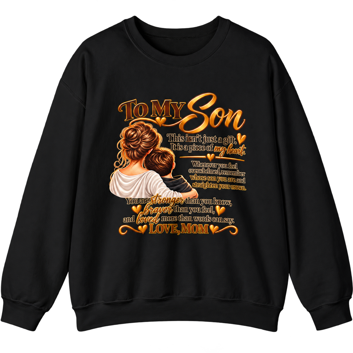 To My Son From Mom / Heavy Blend Crewneck Sweatshirt