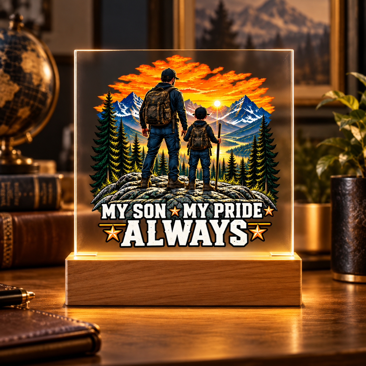 My Son, My Pride Always Acrylic Plaque