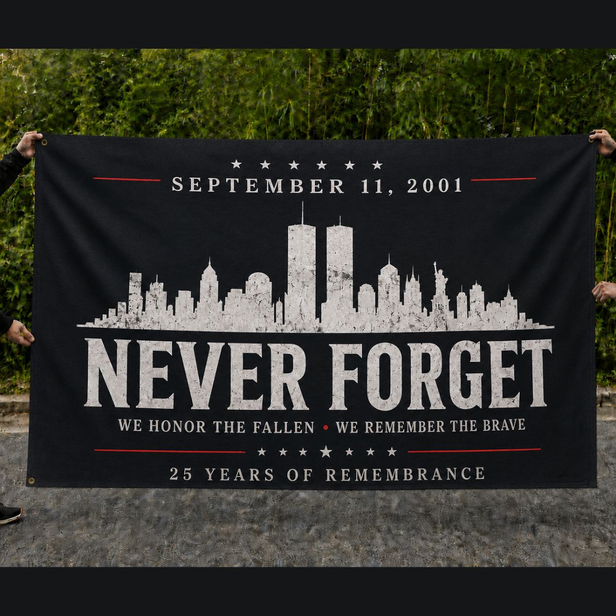 Never Forget 9/11 Remembrance Flag