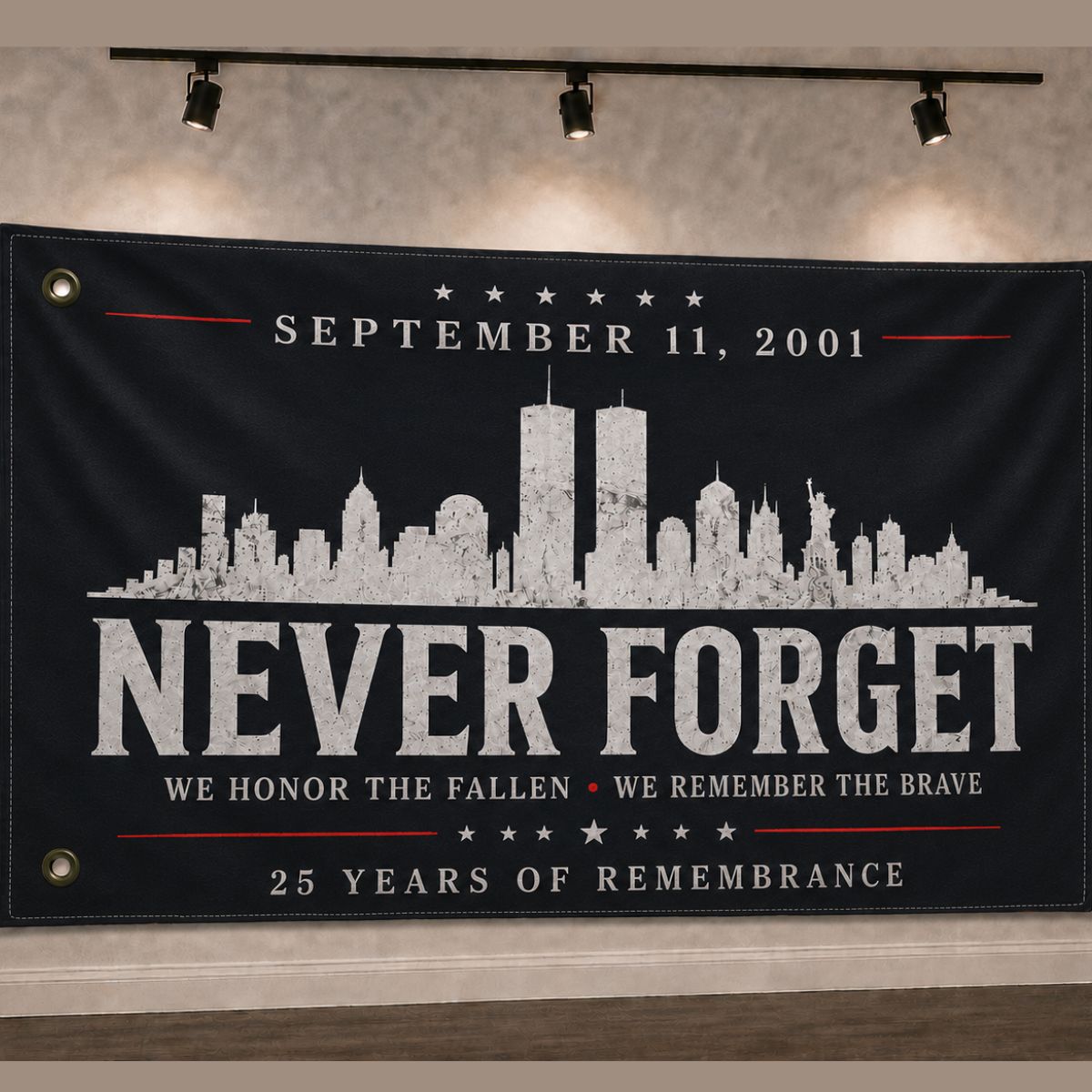 Never Forget 9/11 Remembrance Flag
