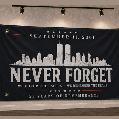 Never Forget 9/11 Remembrance Flag