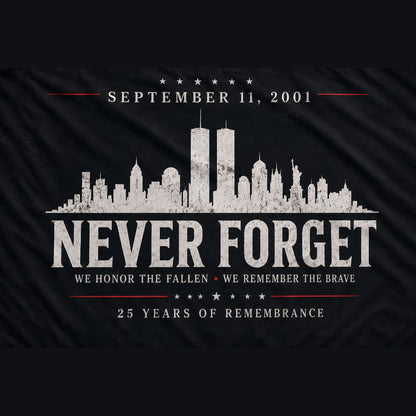 Never Forget 9/11 Remembrance Flag