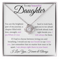 To My Daughhter - Love Knot NeckLace