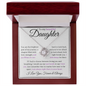 To My Daughhter - Love Knot NeckLace