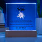 To My Beautiful Wife | Printed Square Acrylic Plaque