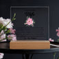 To My Beautiful Wife | Printed Square Acrylic Plaque
