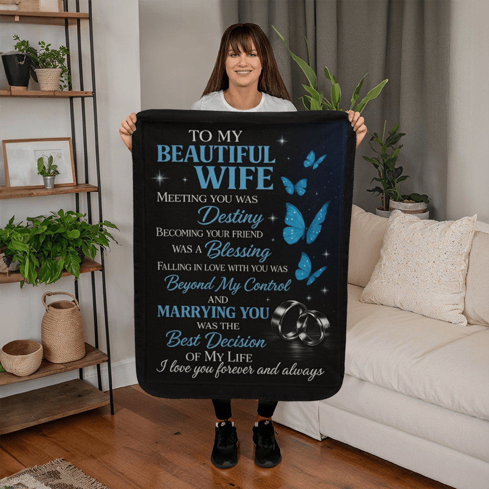 Luxury Sherpa Fleece Blanket – Ultra-Soft Warmth for Every Season