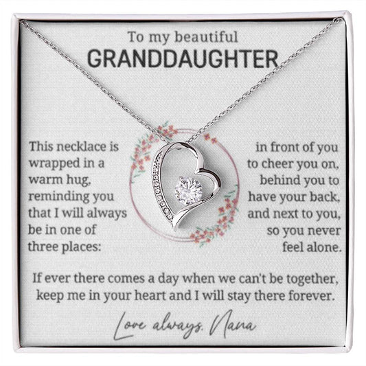 To My Beautiful Granddaughter | Forever Love Necklace